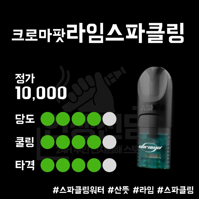 ASDF 크로마 팟 라임 스파클링 이미지