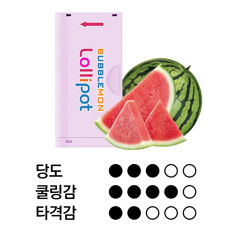 버블몬 그래피티2 카트리지 워터멜론 이미지