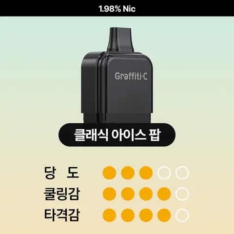 버블몬 그래피티C 팟 [고농도] 클래식 아이스 팝 이미지